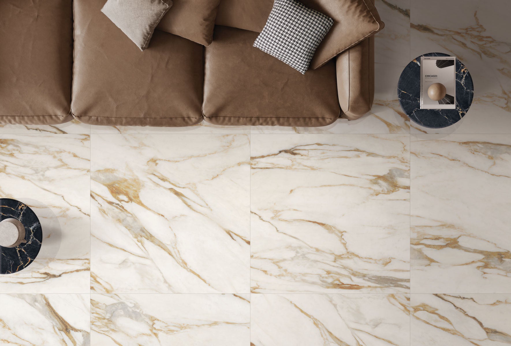 Sensi Signoria Calacatta Vena Oro Lux Polished 600x1200 - Luxury meets sophistication in this exquisite porcelain tile