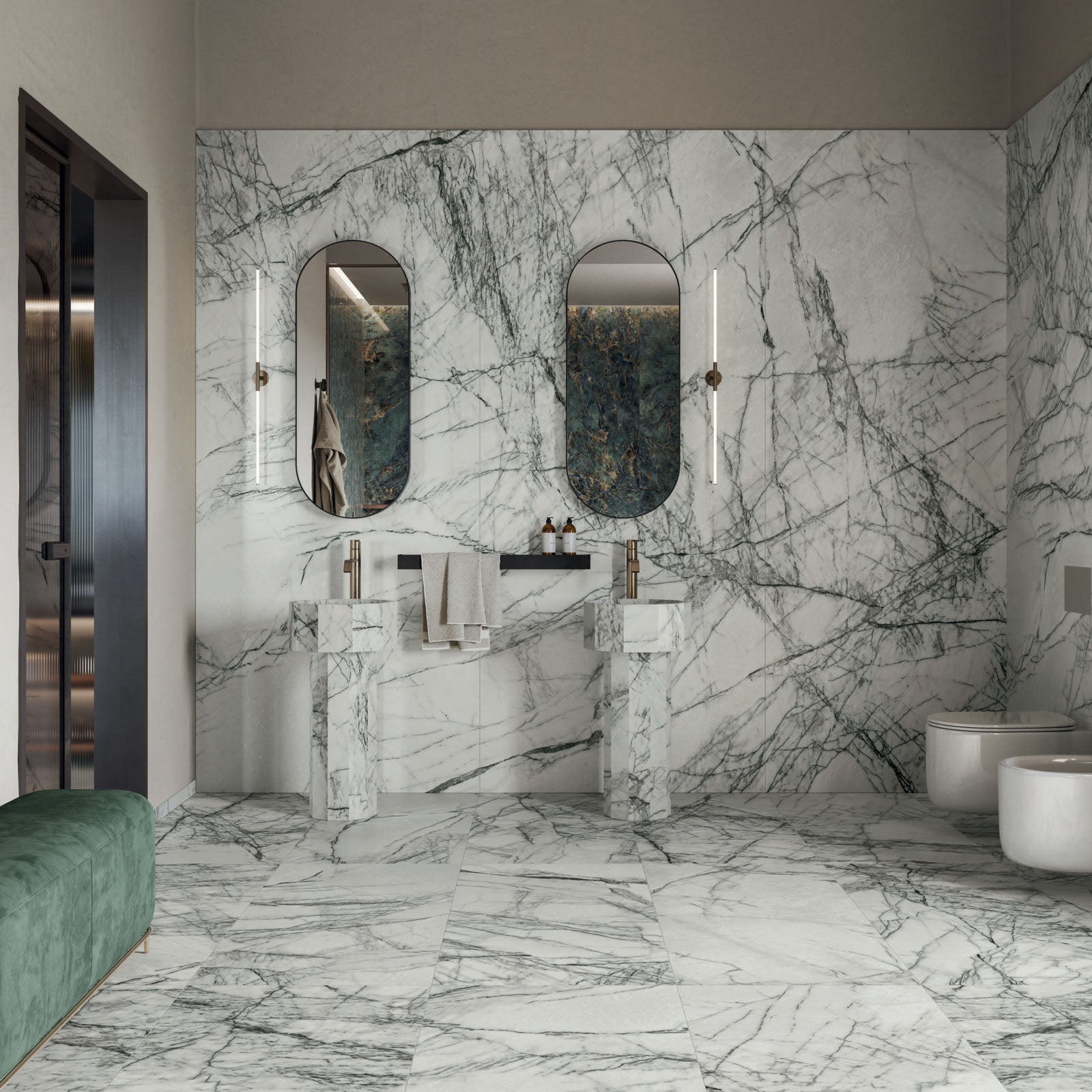 Sensi Signoria Lilac Grey Lux - Polished porcelain tiles in 600x1200 size, adding elegance to any space