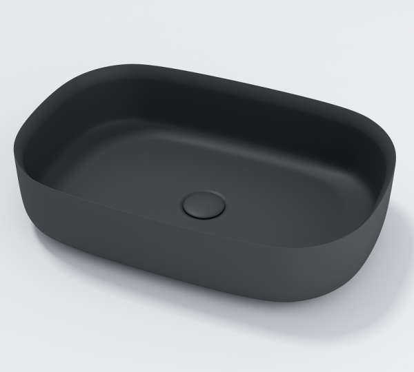 Lila above solid surface basin, sleek design for modern bathrooms