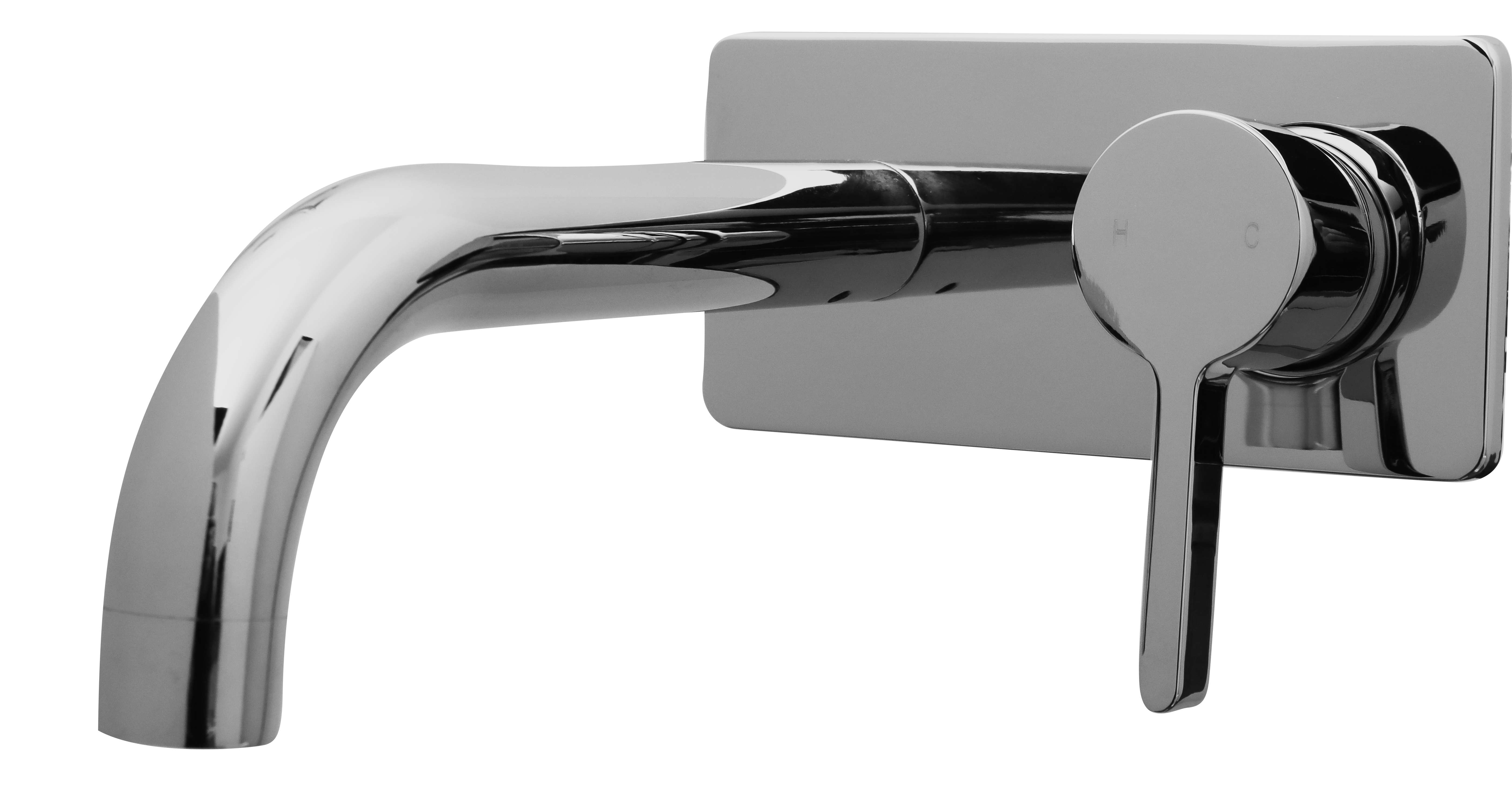 Elegant Siera Round Wall & Bend Spout Mixer - Upgrade your bathroom with sleek design and effortless functionality