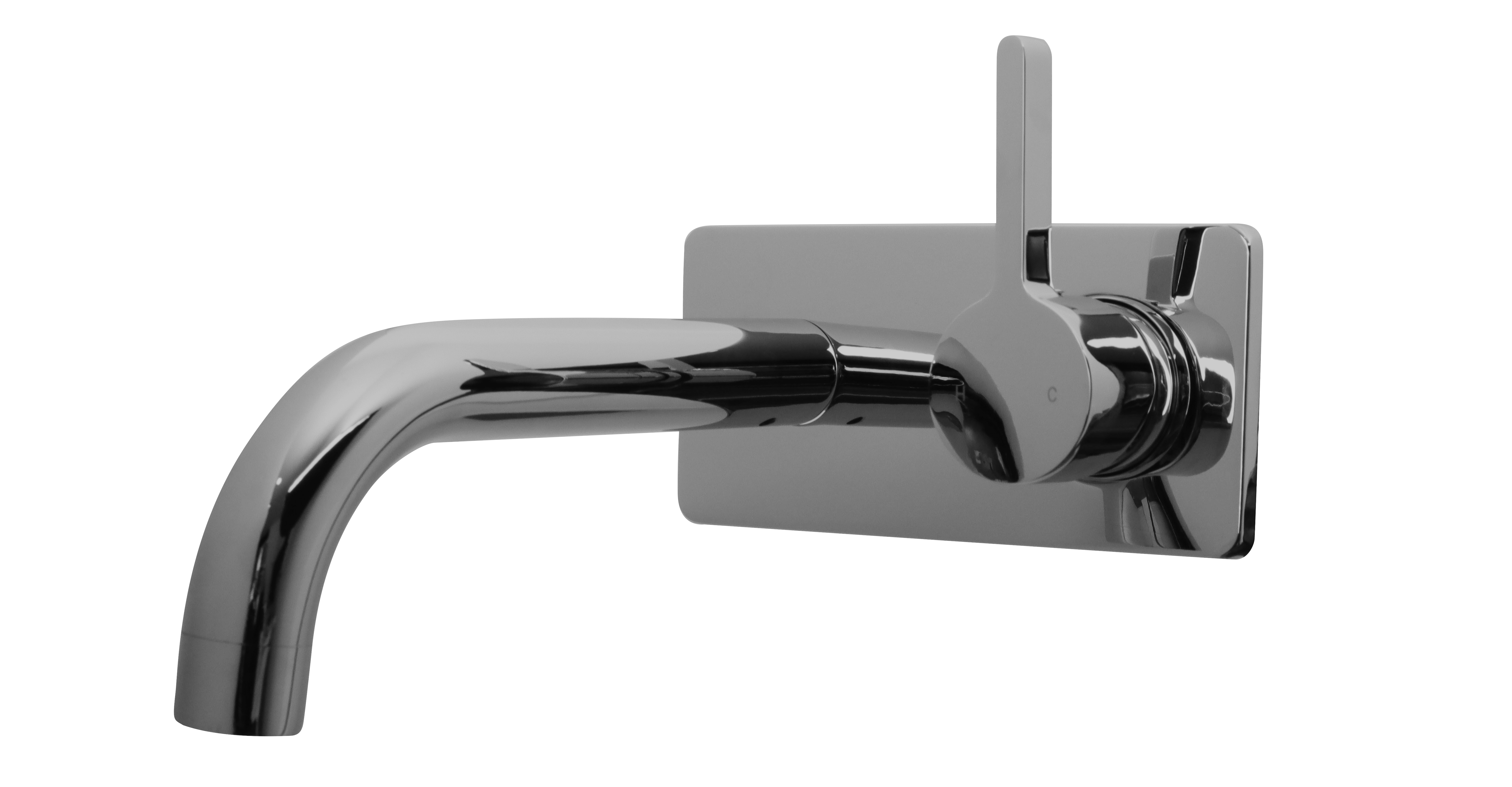 Siera Reverse Round Wall & Bend Spout Mixer - Stylish and Functional Fixture for Modern Bathrooms
