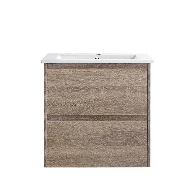 MINA 600mm wall hung vanity - compact design for small bathroom spaces, vanity only