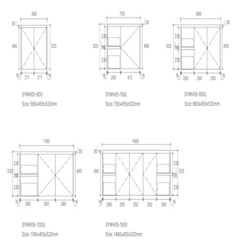 Royce 900mm Wall Hung Vanity - Modern and practical solution for compact bathrooms