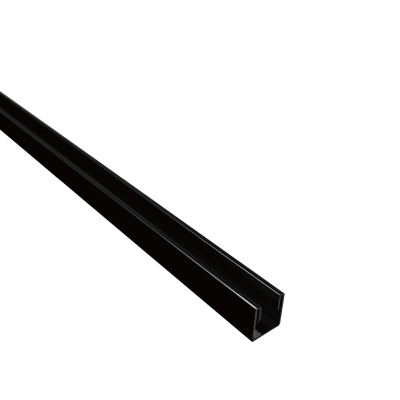 SHOWER WALL CHANNEL MATT BLACK 30MM