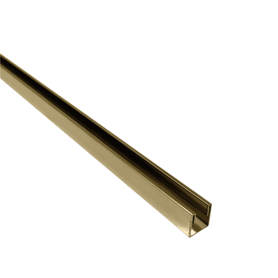 SHOWER WALL CHANNEL BRUSHED GOLD 20MM