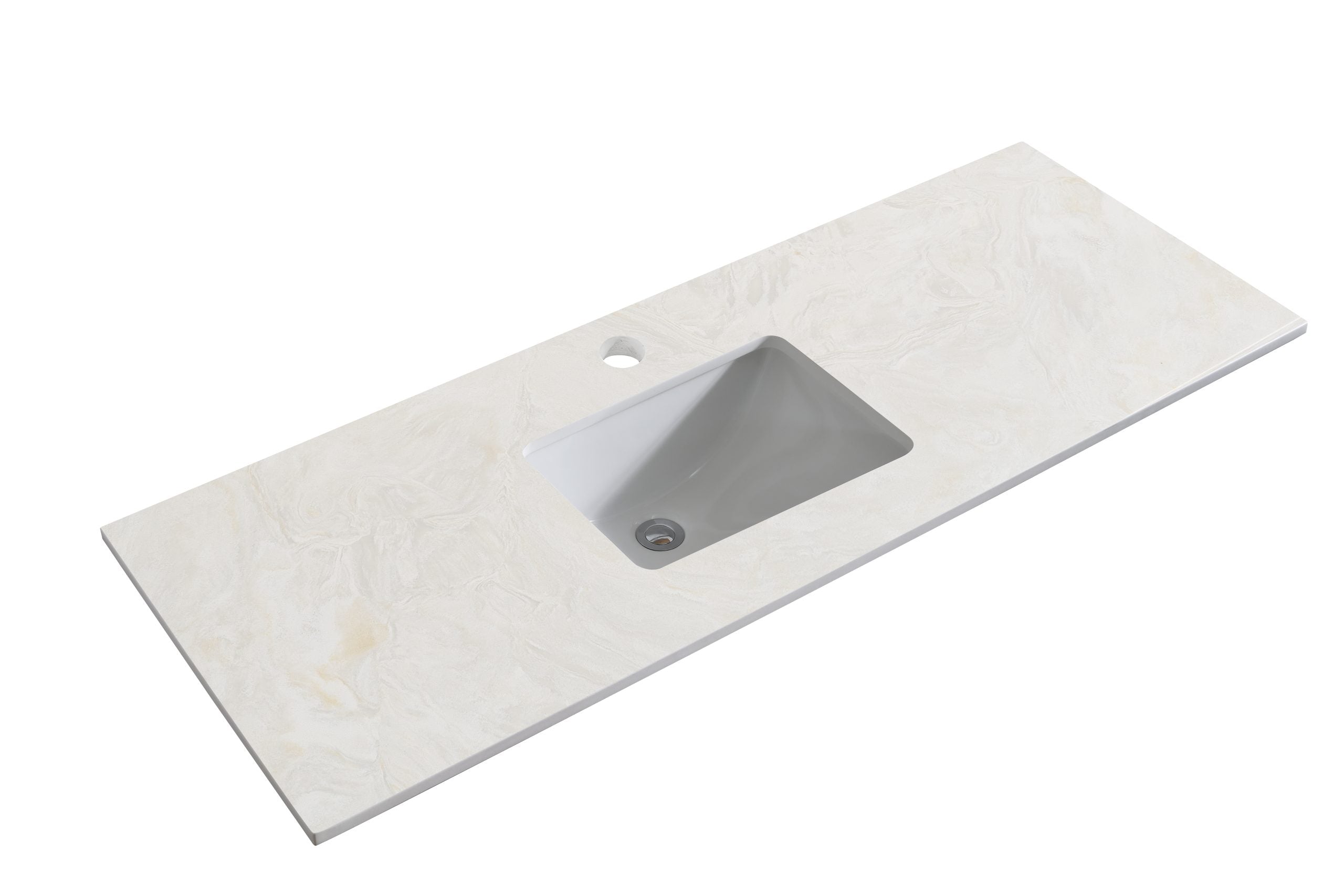 DUPLEX 900MM WALL HUNG VANITY ROSEWOOD | STONE TOP