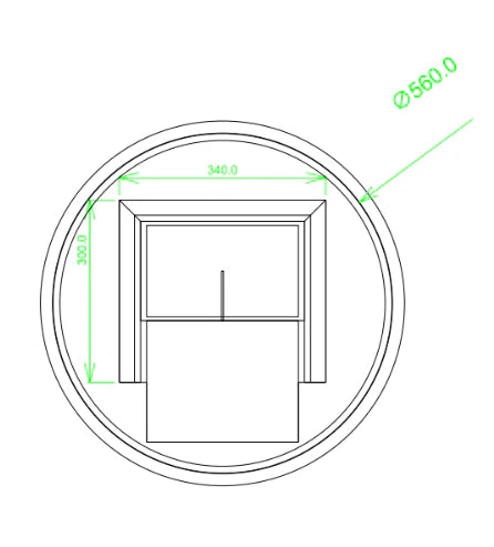 ROUND | LED MIRROR | 600MM
