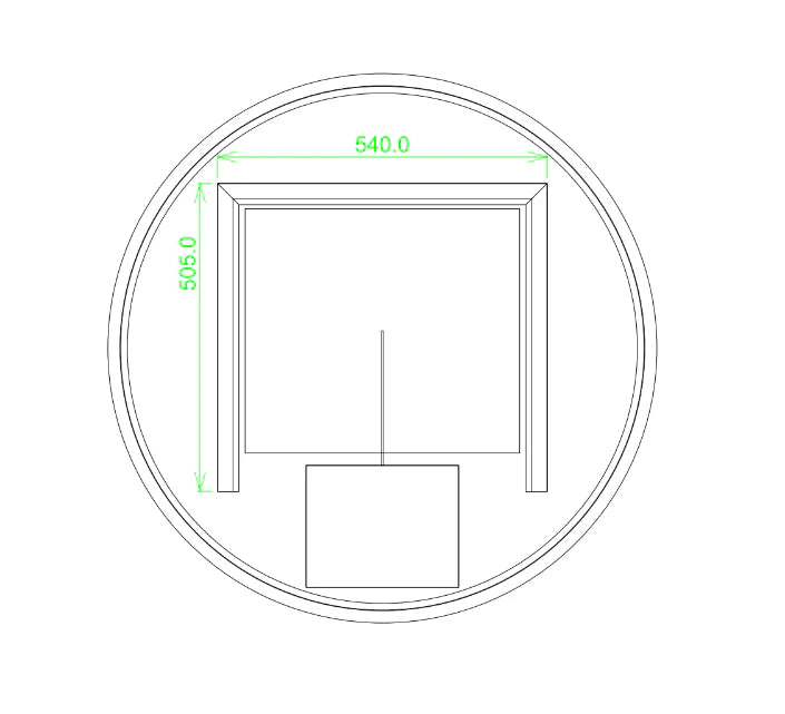 ROUND | LED MIRROR | 900MM