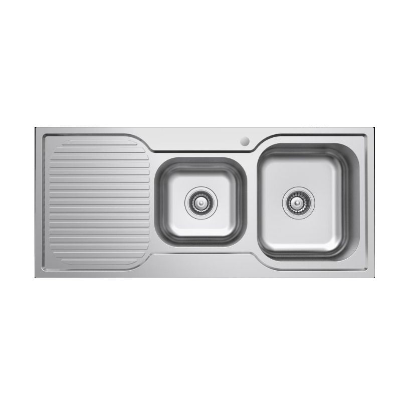 TURIN 1080 Single & Quarter Bowl Sink with Drainer - Versatile and Practical Kitchen Fixture