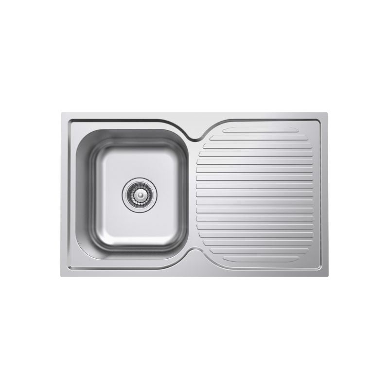 TURIN 780 Single Bowl Sink with Drainer - Efficient and Stylish Kitchen Fixture