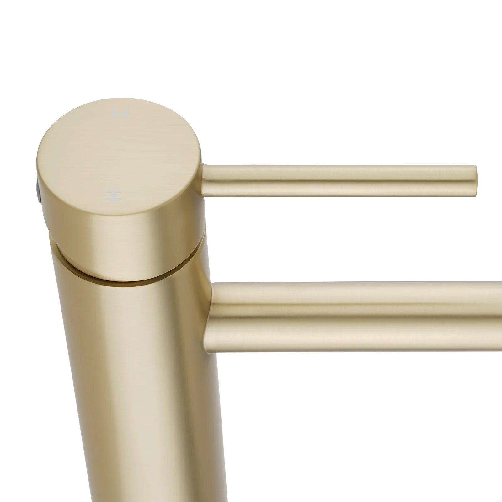 LUCID PIN TALL BASIN MIXER - LIGHT BRUSHED GOLD