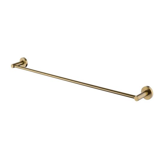 LUCID SINGLE TOWEL RAIL 800MM - BRUSHED GOLD