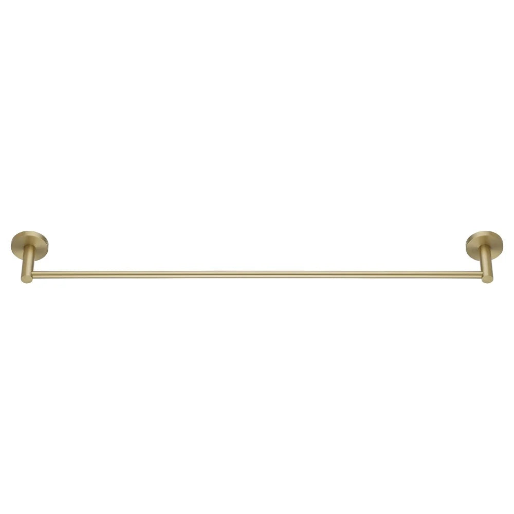 LUCID SINGLE TOWEL RAIL 800MM - LIGHT BRUSHED GOLD