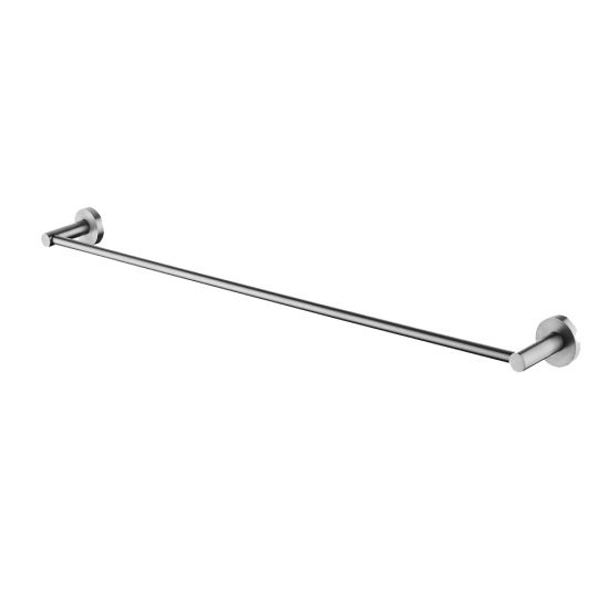 LUCID SINGLE TOWEL RAIL 800MM - BRUSHED NICKEL