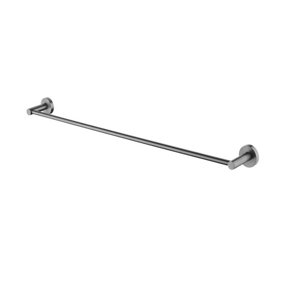 LUCID SINGLE TOWEL RAIL 800MM - GUN METAL