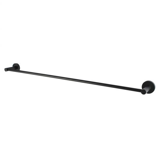 LUCID SINGLE TOWEL RAIL 800MM - MATT BLACK
