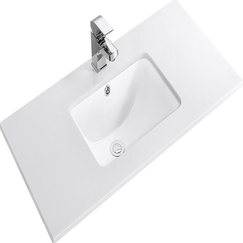 Phoenix stone top with ceramic undermount basin - modern and durable bathroom vanity solution