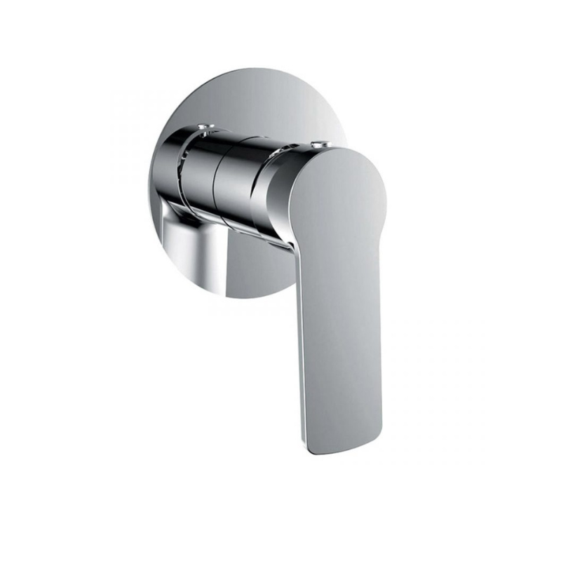 Rome Flat Plate Shower Mixer Chrome - Modern, stylish addition to contemporary bathrooms