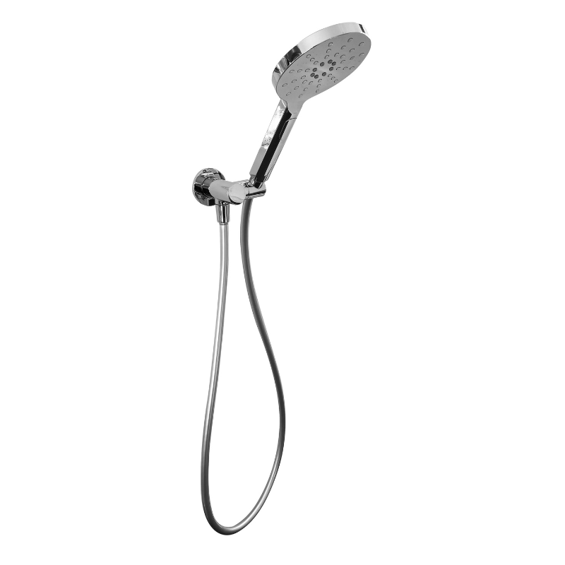 Milan hand shower on bracket in chrome: Sleek design for modern bathrooms