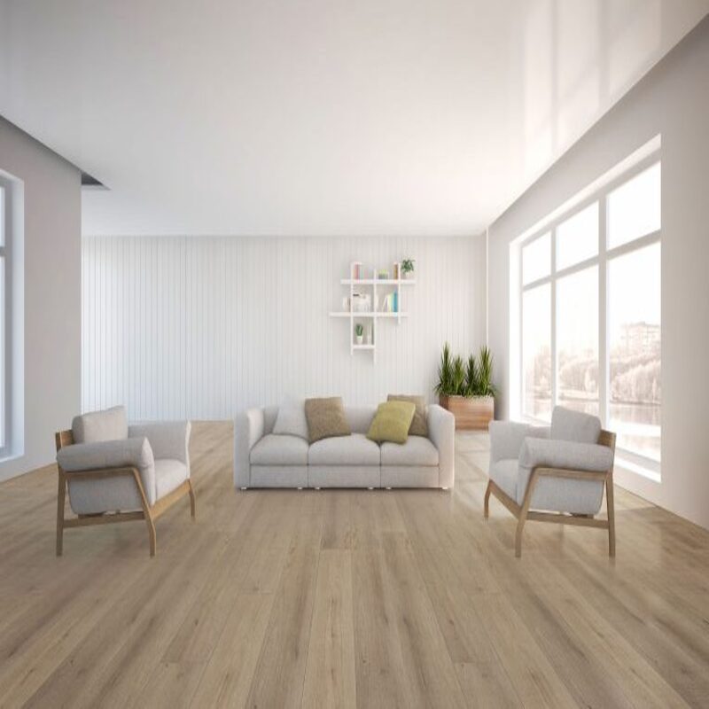 AQUASTONE SPC HYBRID FLOORING | 1830X230 X7mm | OAK LATTE