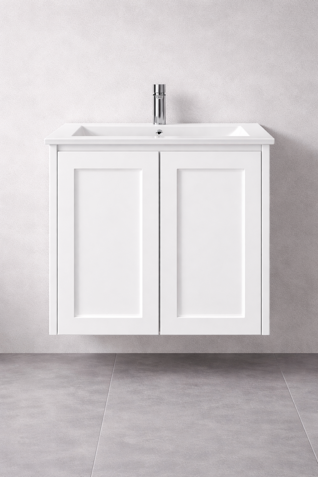LUNA 600MM WALL HUNG VANITY | CERAMIC TOP