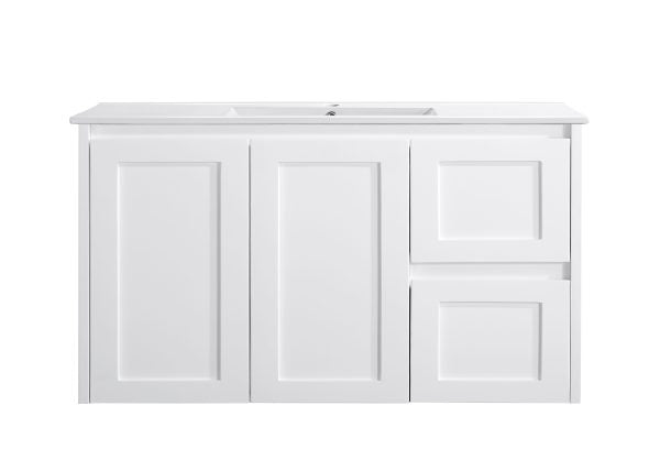 LUNA | 900MM WALL HUNG VANITY WITH CERAMIC TOP