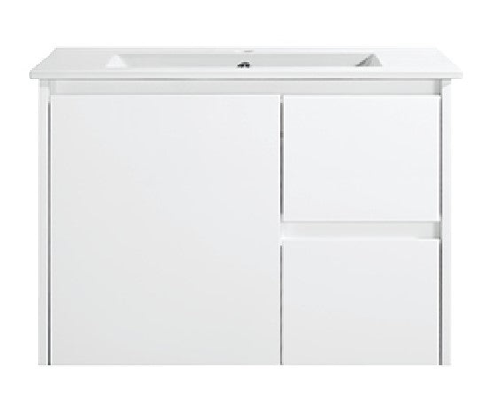 WILLOW | 750MM WALL HUNG VANITY WITH CERAMIC TOP