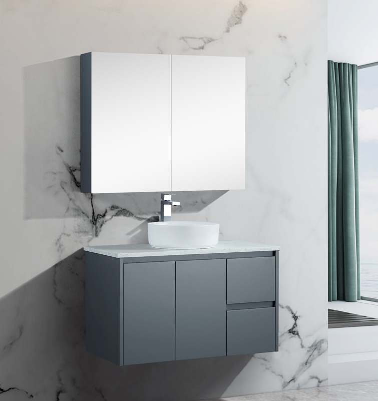 WILLOW | 900MM WALL HUNG VANITY WITH CERAMIC TOP
