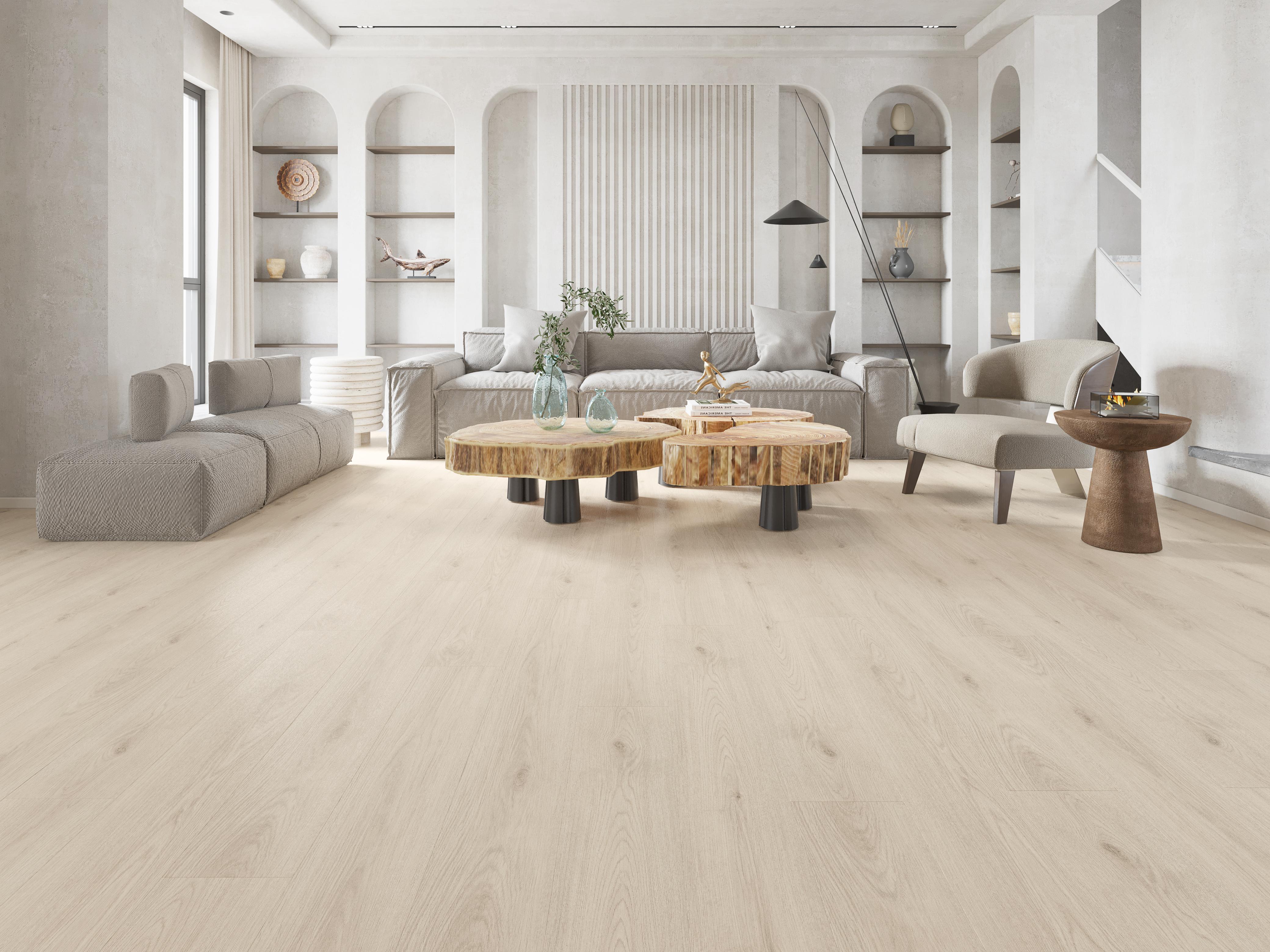 Hybrid flooring installed in Berwick living room. Waterproof hybrid flooring timber look