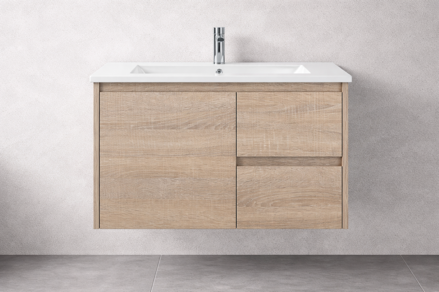 ROYCE 750MM WALL HUNG VANITY | CERAMIC TOP