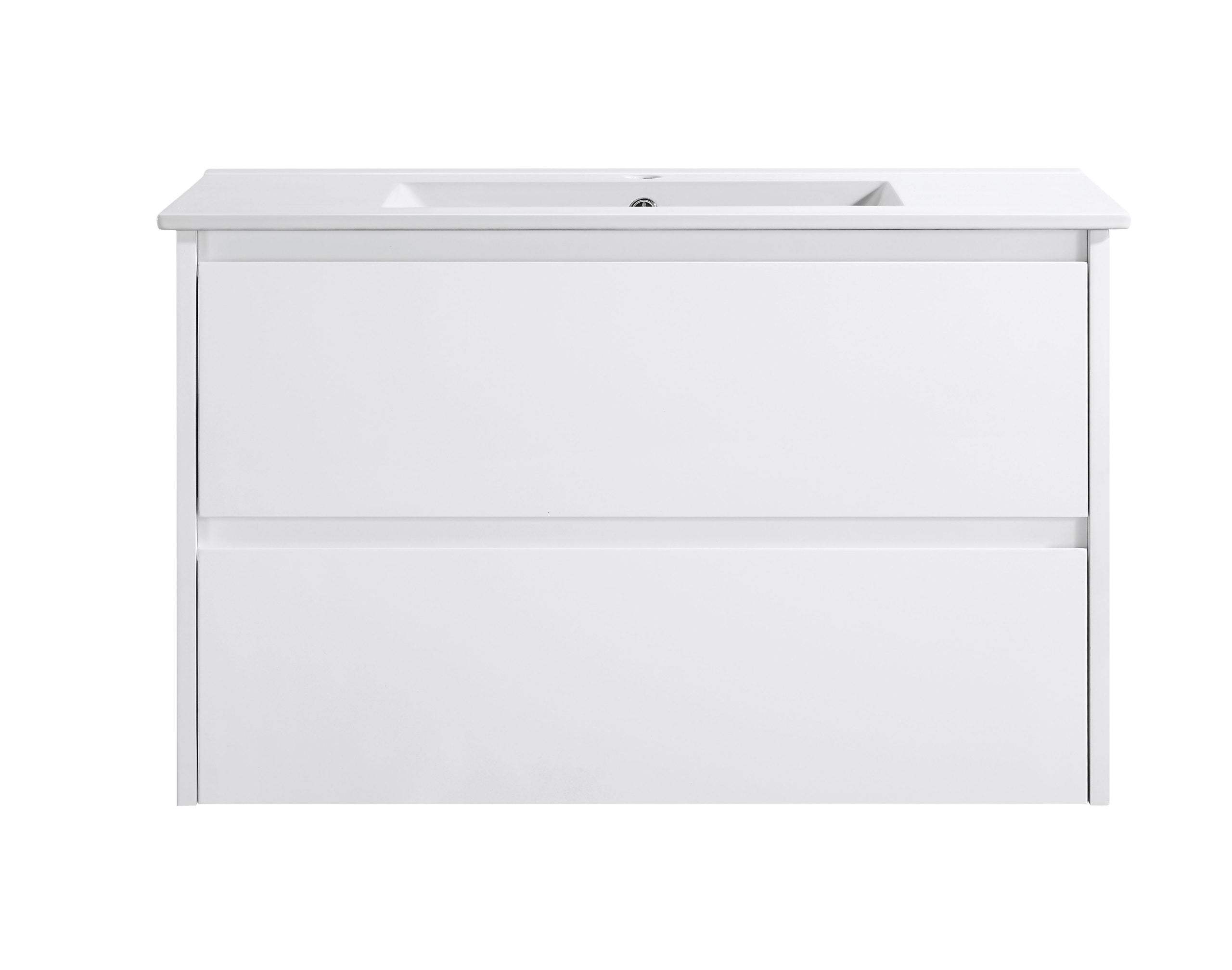 YOKO 900MM WALL HUNG VANITY | GLOSS WHITE | CERAMIC TOP