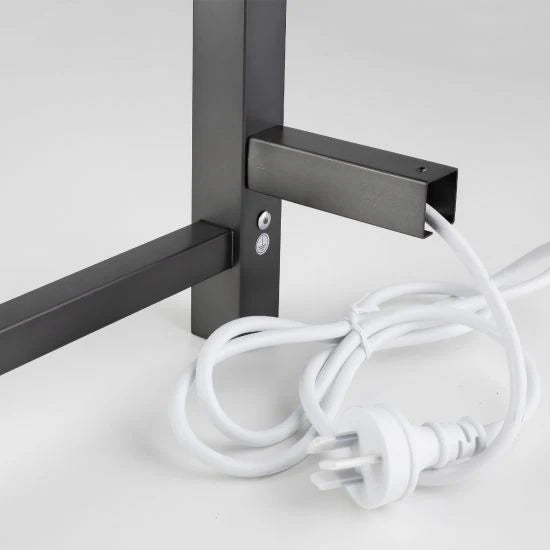 ELECTRIC HEATED TOWEL RAIL | 4 BARS | GUNMETAL