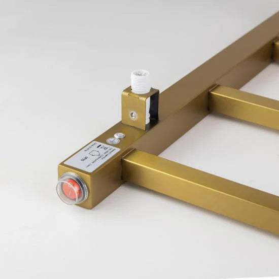 ELECTRIC HEATED TOWEL RAIL | 4 BARS | BRUSHED BRASS