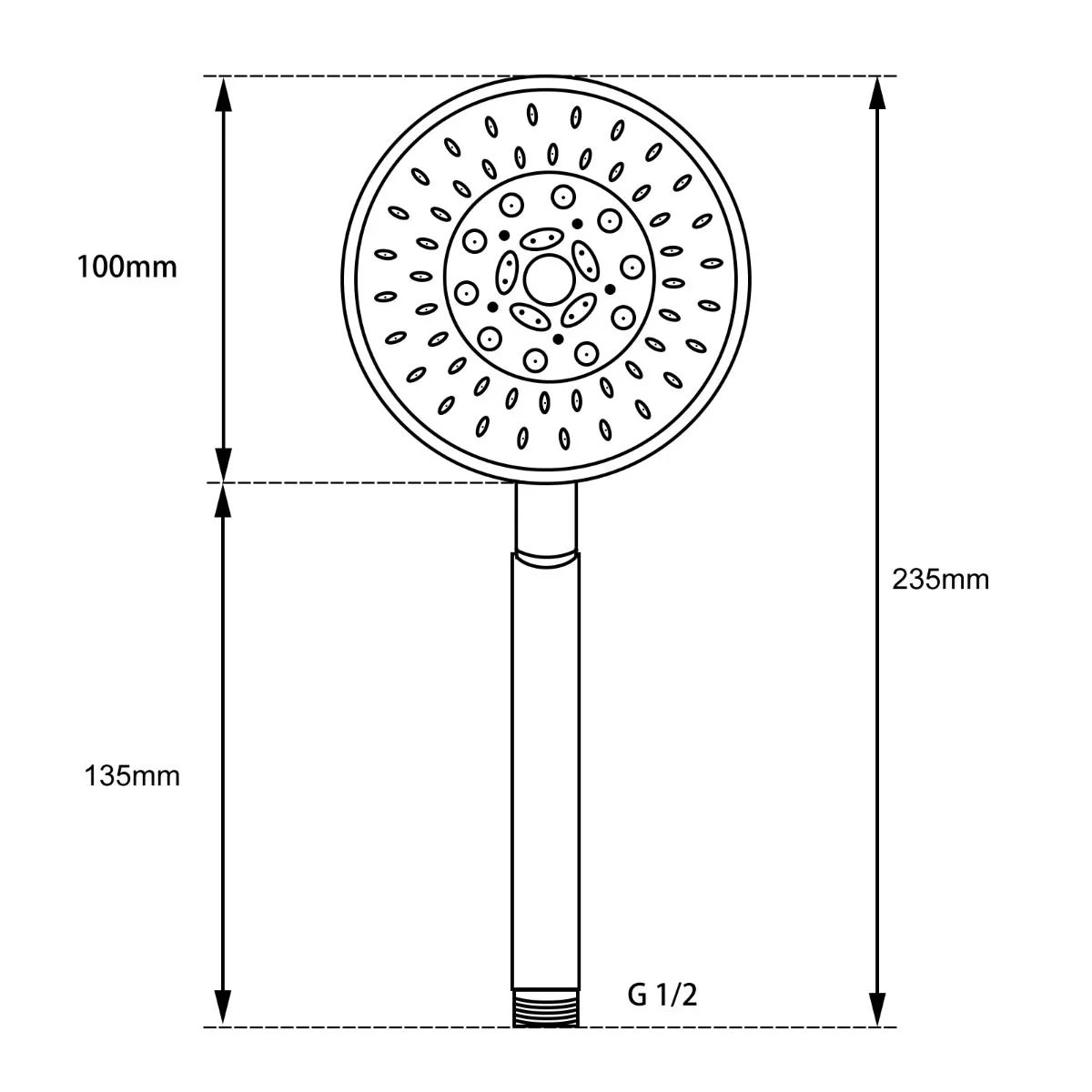 Handheld shower installed in Berwick bathroom.