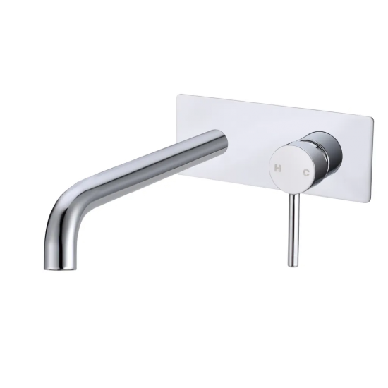 Lucid wall mixer with spout: Sleek design, reliable performance