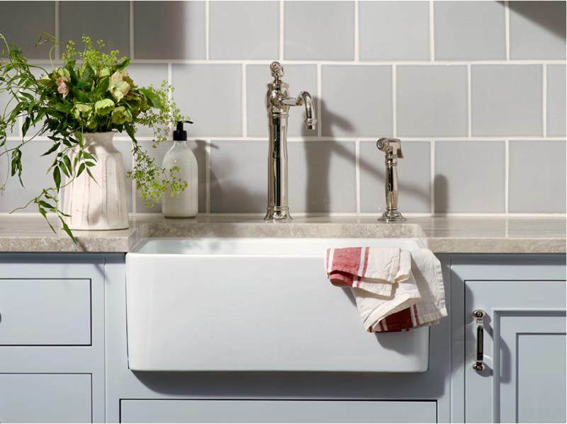 Fireclay Butler Sink with Apron Front Design