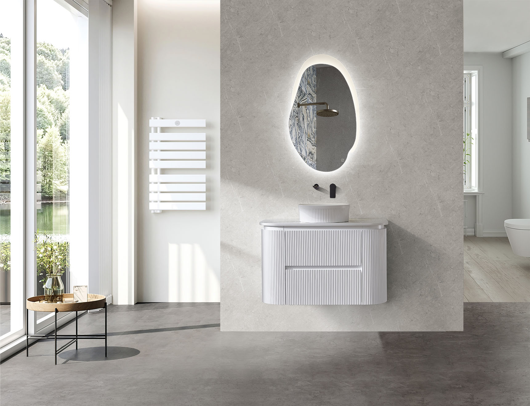 BRISTOL 1200MM WALL HUNG VANITY | STONE TOP