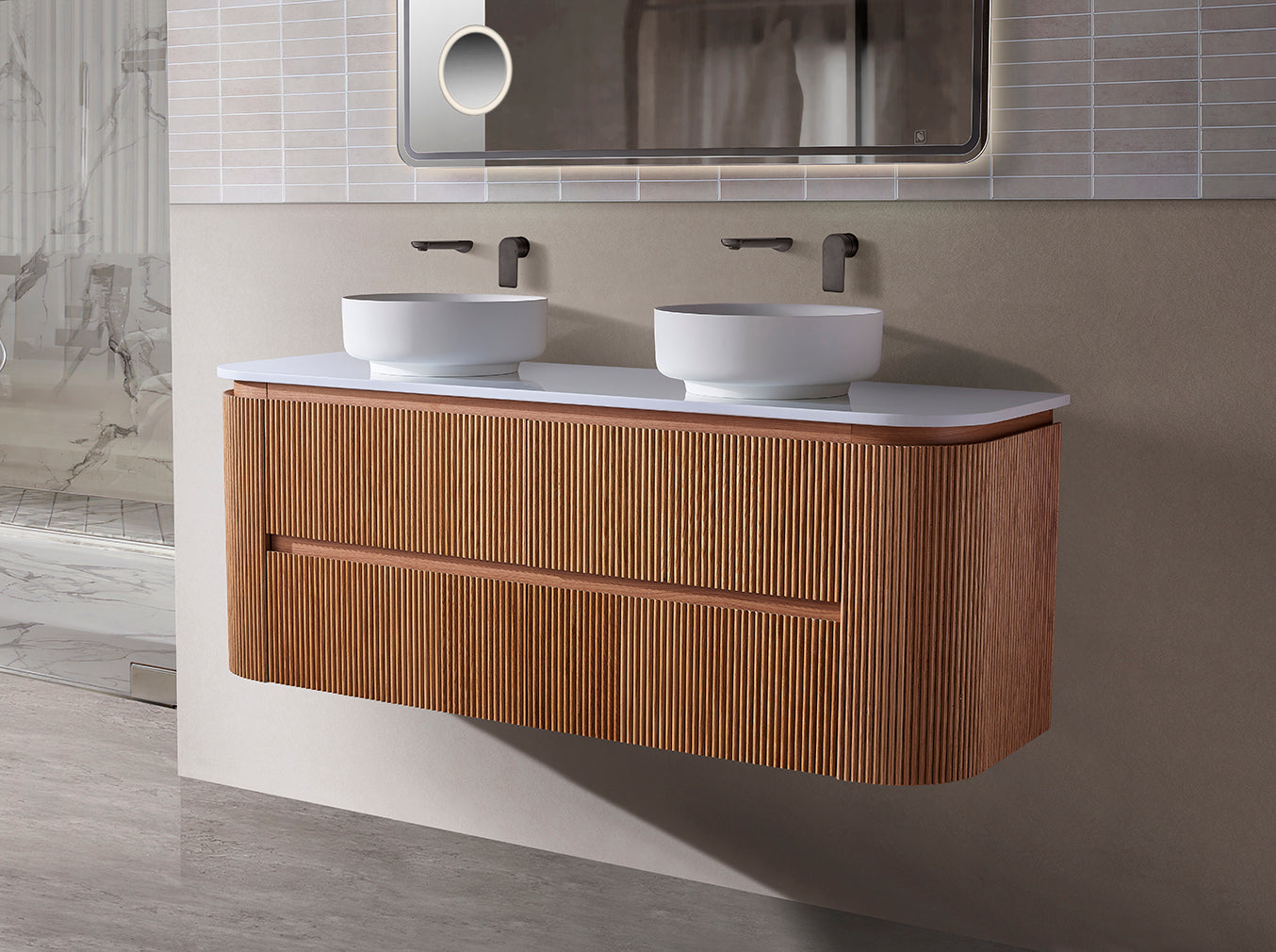 BRISTOL 1500MM WALL HUNG VANITY | STONE TOP