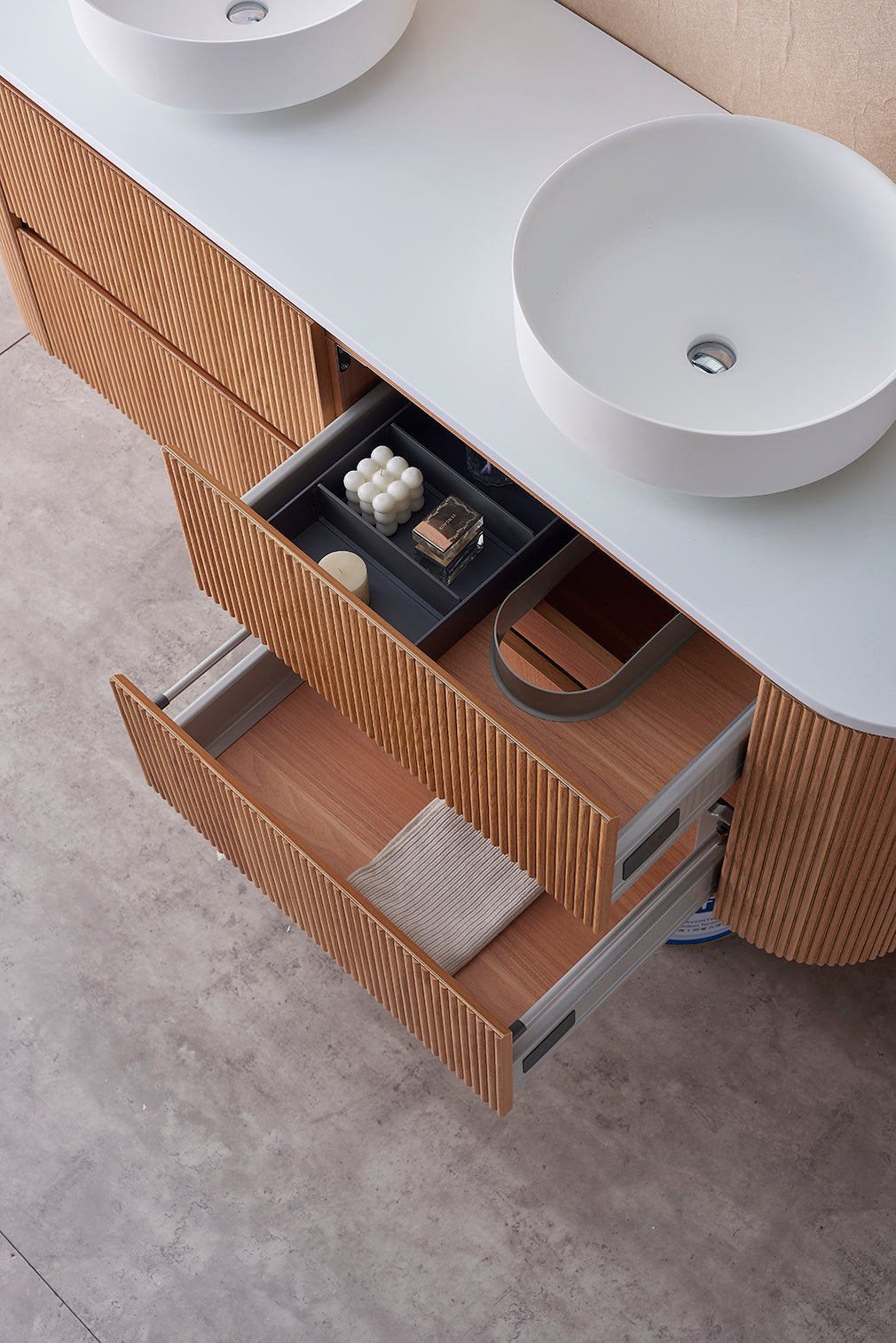 BRISTOL 1500MM WALL HUNG VANITY | STONE TOP