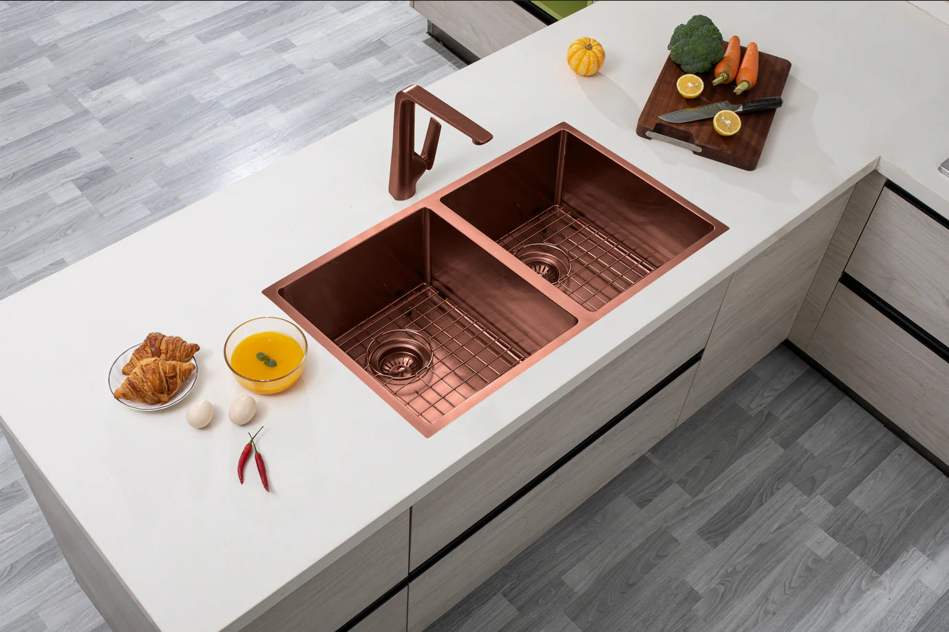HAND MADE | 820 DOUBLE BOWL KITCHEN SINK
