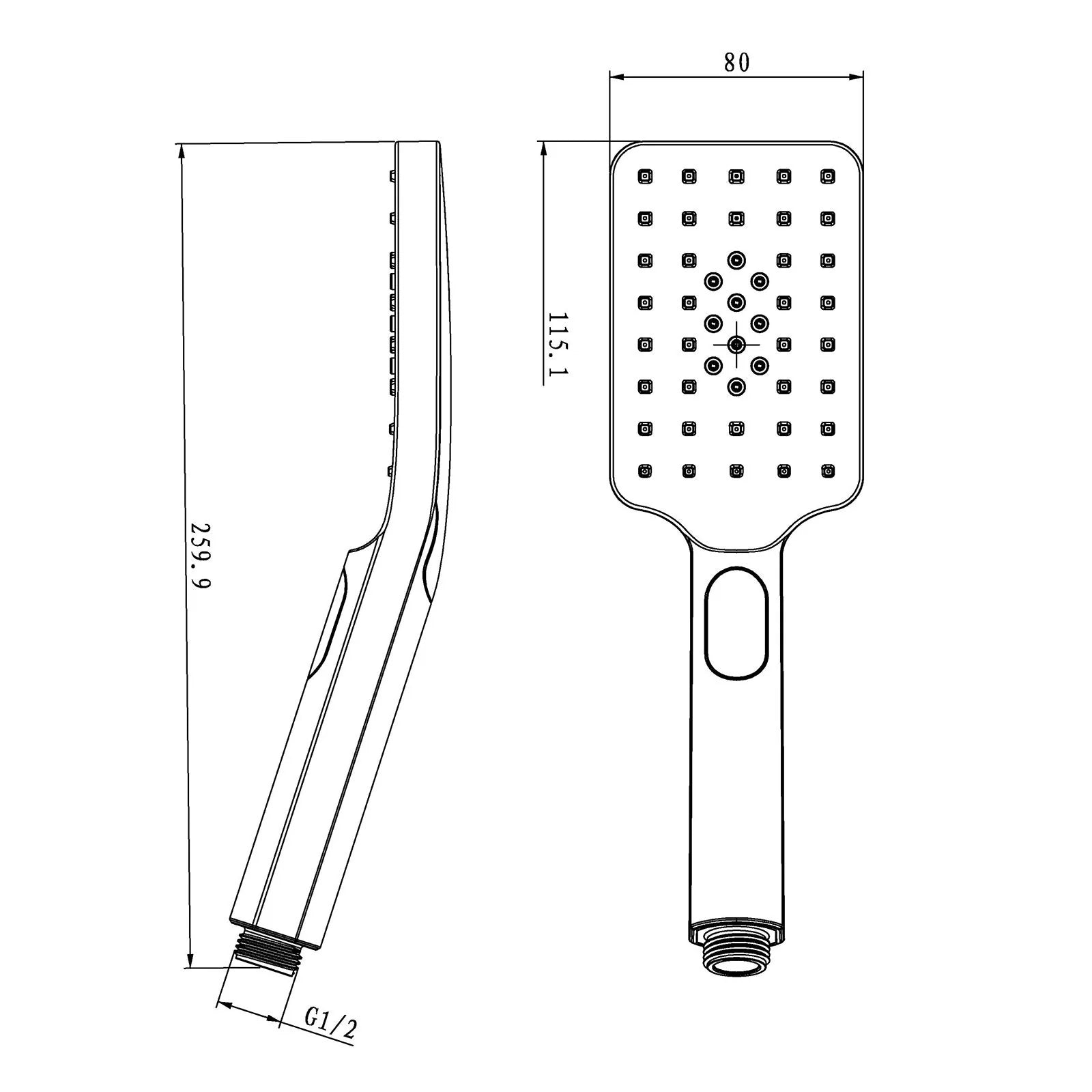 Handheld shower installed in Berwick bathroom