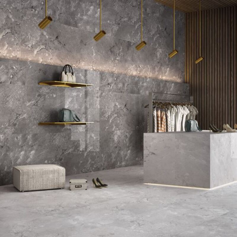 Luna Castano polished tiles: Elevate your space with modern sophistication