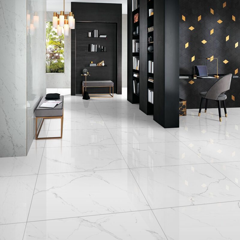 Luna Carrara Blanco tiles: Timeless elegance for your space
