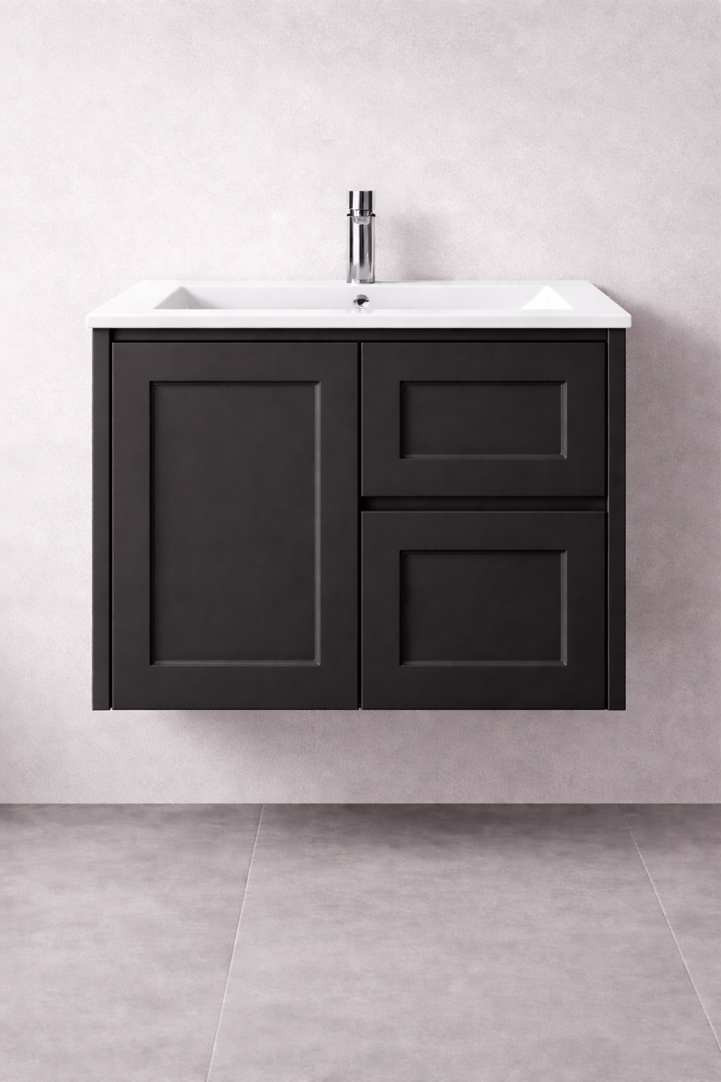 LUNA 750MM WALL HUNG VANITY | CERAMIC TOP