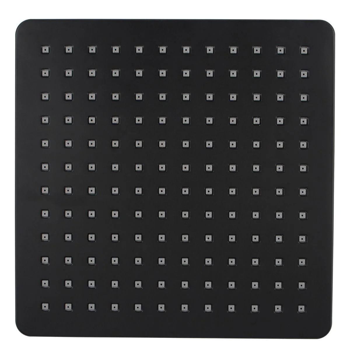 Black square shower head installed in Berwick bathroom