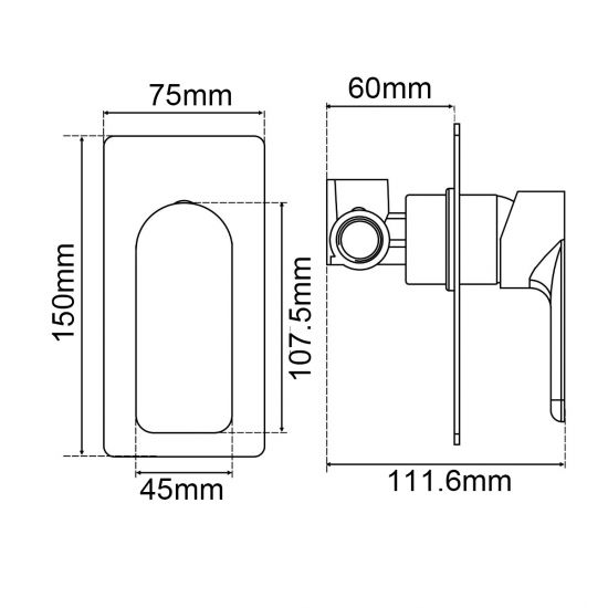 VOG Shower Mixer - Sleek Design for Modern Bathroom Styling