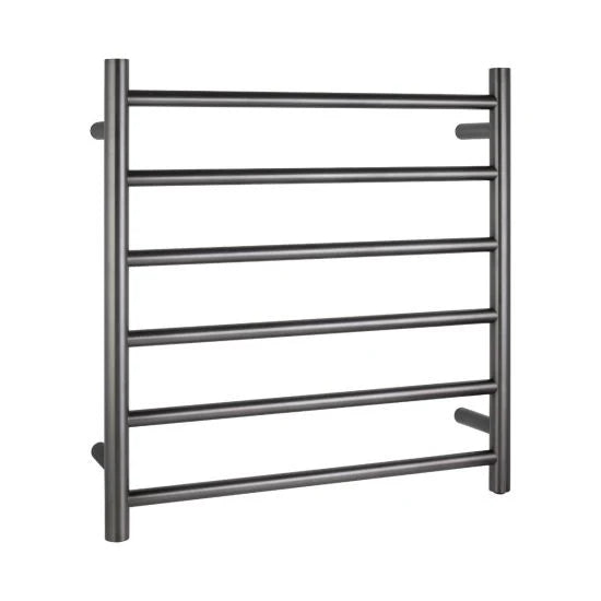 Electric Bathroom Towel Warmer Round Gunmetal Finish