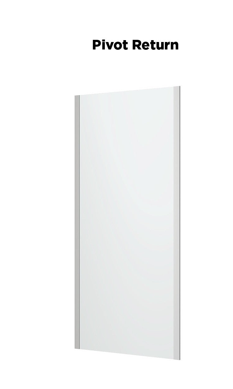LOUVE | SQUARE PIVOT | SHOWER SCREEN MATT BLACK