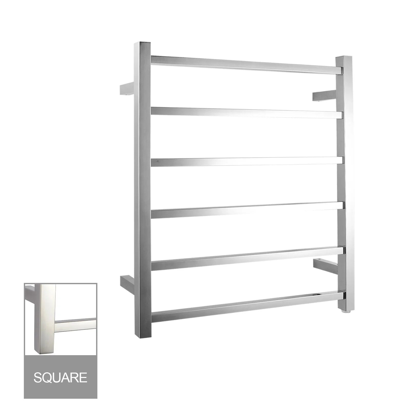 Chrome Stainless Steel Electric Heated Towel Rail
