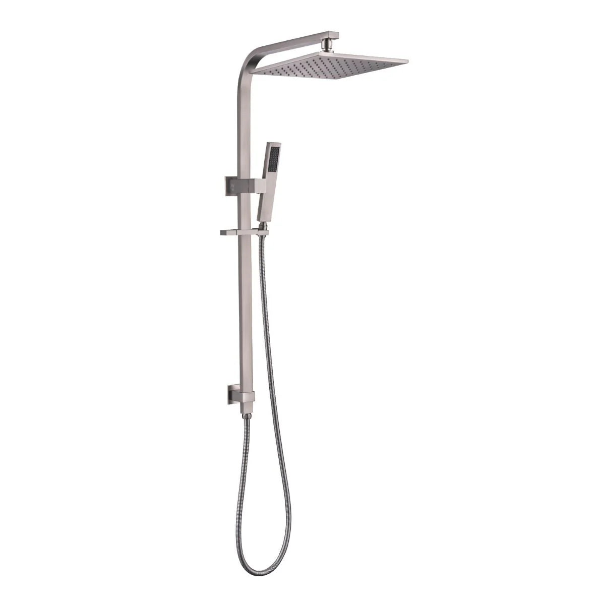 10" SQUARE SHOWER SET BRUSHED NICKEL